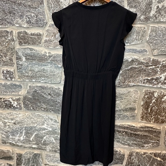 Kate Spade Black Flutter Sleeve Elastic Waist Dress size 8 - Picture 7 of 10